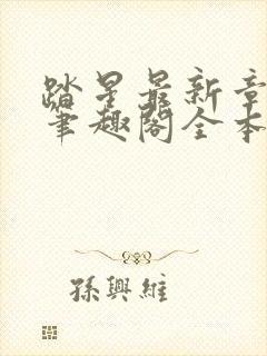 踏星最新章节 笔趣阁全本小说