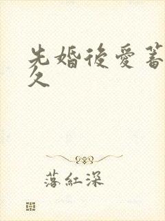 先婚后爱蓄谋已久封面