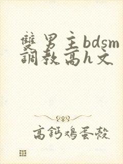 双男主bdsm调教高h文封面