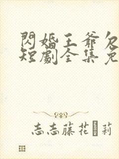 闪婚王爷欠收拾短剧全集免费观看