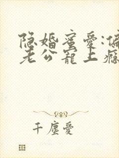 隐婚蜜爱:偏执老公宠上瘾小说完整版