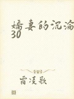 娇妻的沉沦1一30