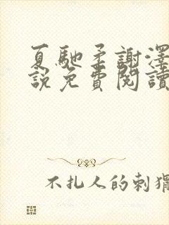 夏驰柔谢泽修小说免费阅读最新章节