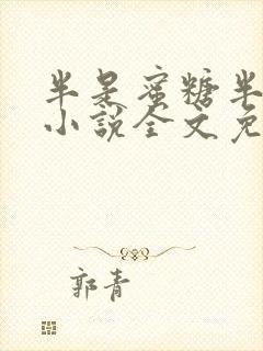 半是蜜糖半是伤小说全文免费阅读封面