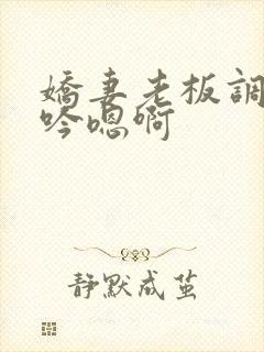 娇妻老板调教呻吟嗯啊