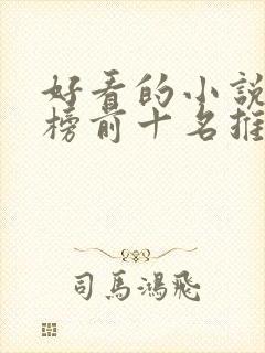 好看的小说排行榜前十名推荐封面