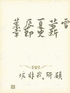 叶辰夏若雪最新章节更新