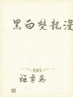 黑白双龙漫画人封面