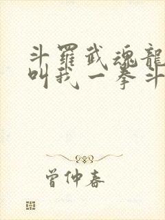 斗罗武魂龙拳请叫我一拳斗罗笔趣阁