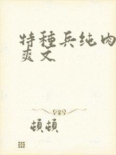 特种兵纯肉高h爽文