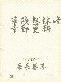 宁欣然林峰最新章节更新