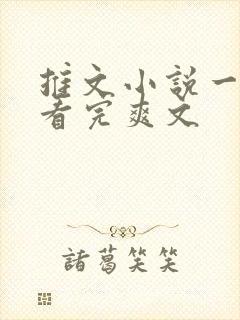 推文小说一口气看完爽文