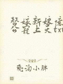 替嫁新娘亿万老公宠上天txt下载