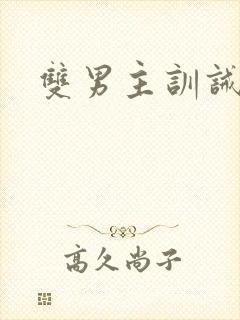 双男主训诫