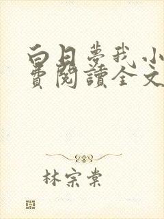 白日梦我小说免费阅读全文无删减