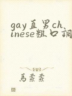 gay直男chinese粗口调教solo