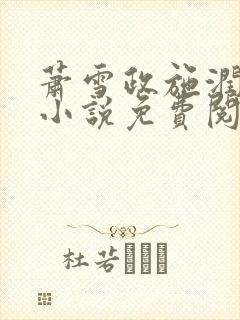萧雪政施润润的小说免费阅读全文