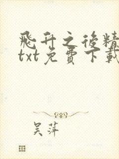 飞升之后精校版txt免费下载封面