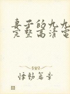 妻子的九九免费完整高清电视剧看