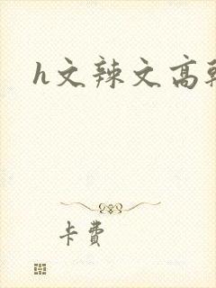 h文辣文高干文封面
