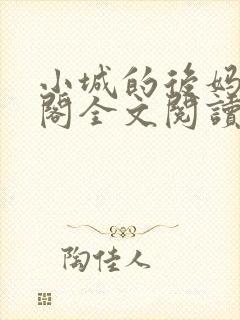 小城的后妈笔趣阁全文阅读