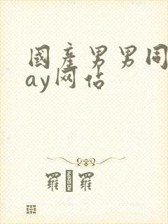 国产男男同性gay网站