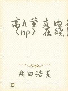 高h荤爽肉欲文〈np〉在线阅读