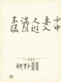 丰满人妻少妇被猛烈进入中文字幕封面