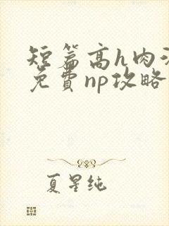 短篇高h肉汁文免费np攻略