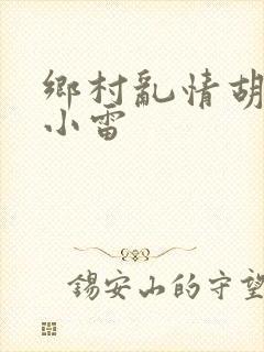 乡村乱情胡秀英小雷