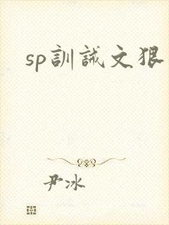 sp训诫文狠文封面