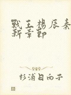 战王杨辰秦惜最新章节