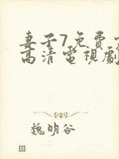 妻子7免费完整高清电视剧封面