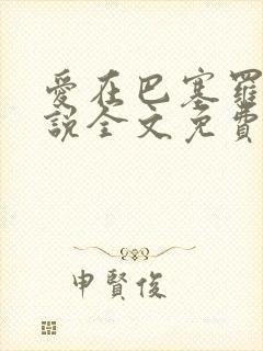 爱在巴塞罗那小说全文免费阅读