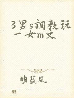 3男s调教玩弄一女m文