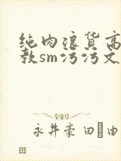 纯肉浪货高h调教sm污污文
