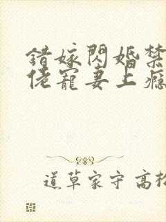 错嫁闪婚禁欲大佬宠妻上瘾封面