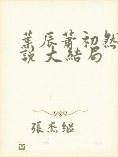 叶辰萧初然 小说 大结局封面