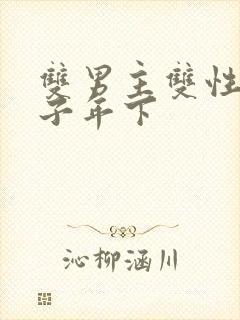 双男主双性别产子年下