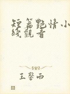 短篇艳情小说在线观看