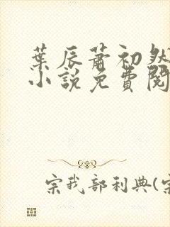 叶辰萧初然全文小说免费阅读