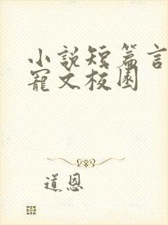 小说短篇言情甜宠文校园