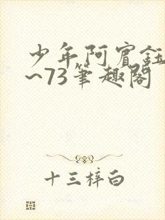 少年阿宾钰慧1~73笔趣阁