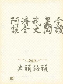 阿济我是令川小说全文阅读无弹窗