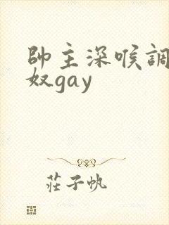 帅主深喉调教玩奴gay