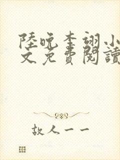 陆晚李翊小说全文免费阅读无弹窗