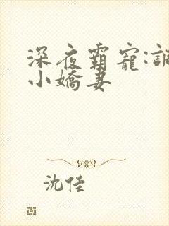 深夜霸宠:调教小娇妻封面