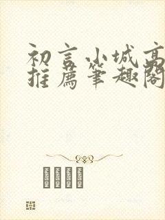 初言小城高干文推荐笔趣阁