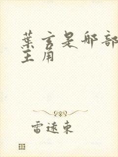 叶玄是哪部小说主角