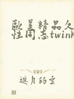 欧美精品久久同性同志twink